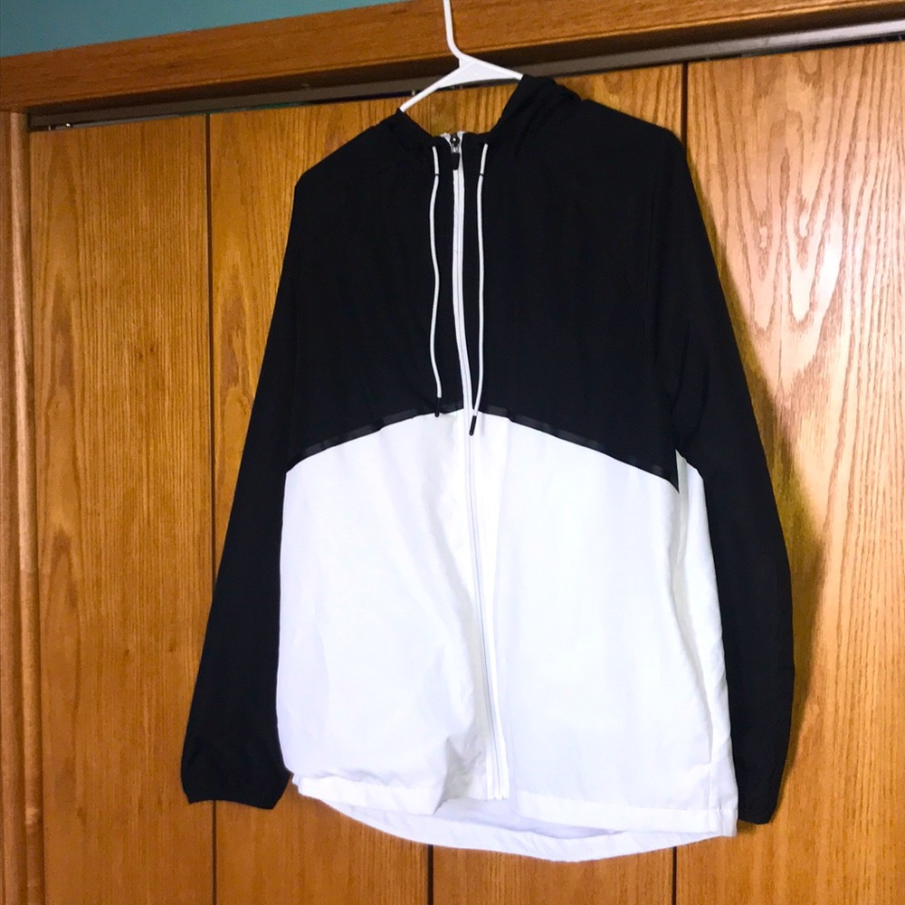 Unisex zip up windbreaker jacket